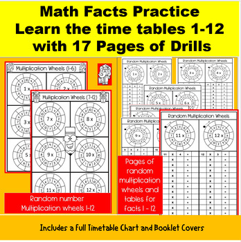 Preview of Time Table Drills no prep - back to school, review, substitute , facts practice