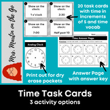 Time Task Cards