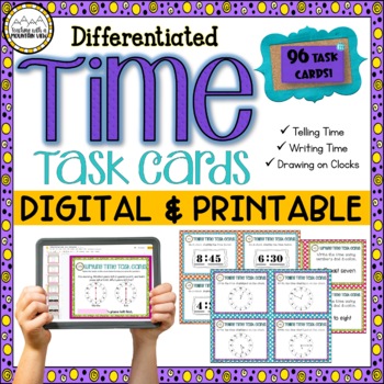 Preview of Time Task Cards | Math Activity
