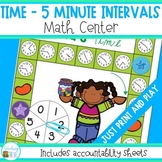 Time in 5 minute intervals Math Center