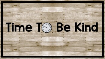 Preview of Time To Be Kind Wall Letters