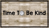 Time To Be Kind Wall Letters