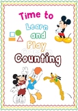 Time To Learn And Play Counting Math Worksheet |Printable|