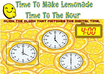Preview of Time To Make Lemonade-Time To The Hour