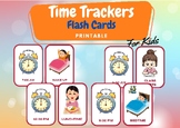 Time Trackers Flashcard Learning Hours and Activities