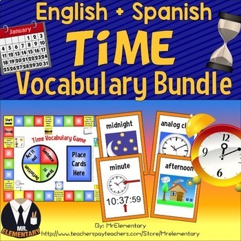 Preview of Time Vocabulary Bundle