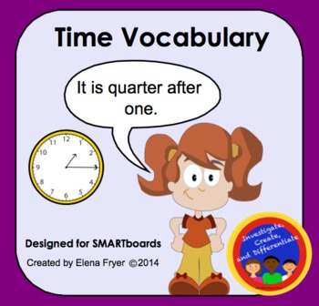 Preview of Time Vocabulary - Telling Time with Words