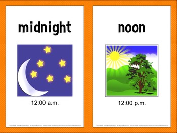 Time Vocabulary Word Wall by Mr Elementary | Teachers Pay Teachers