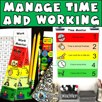 Preview of Time and Work Completion Monitor Visual Tool Help Transition Student SPED Autism