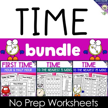 Preview of Time Worksheets Analogue and Digital Printables, Learning to Read Clocks