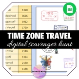 Time Zone Scavenger Hunt | Stage 3 & 4 | Digital Self-Marking