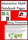 Time Zones Lesson for Interactive Math Notebooks