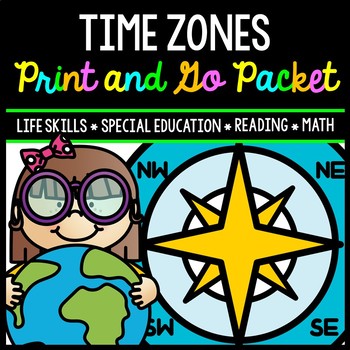 Preview of Time Zones - Life Skills - Special Education - Reading - Math - Geography