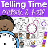 Time activities and worksheets - Time to the hour and half hour