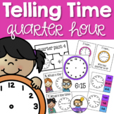 Time activities and worksheets - Time to the quarter hour