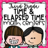 Time and Elapsed Time Third Grade Math Centers