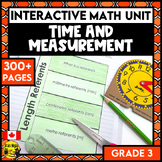 Time and Measurement Interactive Math Unit  | Grade 3