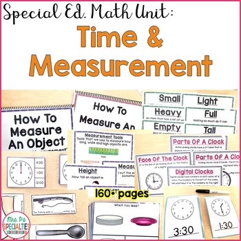 Preview of Time and Measurement Math Unit for Special Education (Differentiated & Hands On)