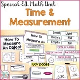 Time and Measurement Math Unit for Special Education (Diff