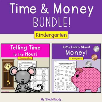 Preview of Time and Money Bundle for Kindergarten