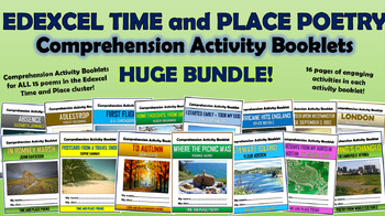 Preview of Time and Place Poetry - Comprehension Activity Booklets Bundle!