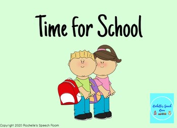 Preview of Time for School