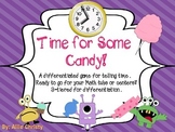Time for Some Candy!- a differentiated game for telling ti