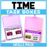 Time Task Boxes: math skills pack