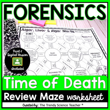 Preview of Time of Death Review MAZE- Print & Digital
