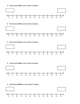 Time on a Number Line Practice by Math INN 3rd | TPT