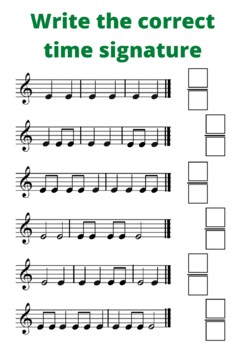 Preview of Time signature