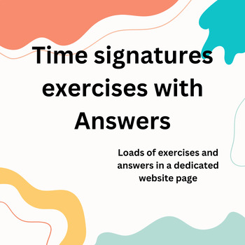 Preview of Time signatures exercises and answers