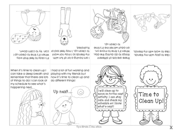 Social Story Mini Book Time To Clean Up - 