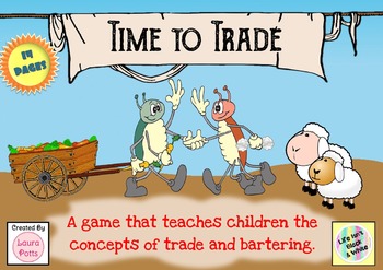 Preview of Time to Trade- a game to teach systems of exchange, bartering, money & trading.