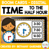 Time to the Half Hour - Boom Cards - Distance Learning