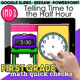 Time to the Half Hour Digital Activities for First Grade M