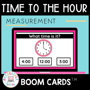 Preview of Time to the Hour | Boom Cards | Life Skills 