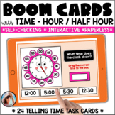 Time to the Hour & Half Hour – Boom Cards