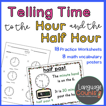 Preview of Time to the Hour and Half Hour-1st Grade