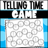 Telling Time to the Hour and Half-Hour Game Analog Clocks