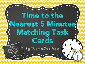 Preview of Time to the Nearest 5 Minutes Task Cards
