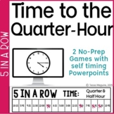 Telling Time to the Quarter Hour Games | Math Games
