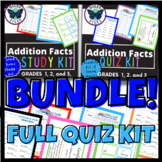 Addition Facts Quiz Kit & Study Kits Flashcards & Practice