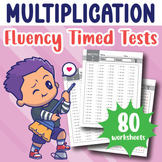 Beginning Multiplication to 12 Facts Fluency Practice Time