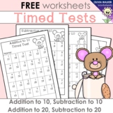 Timed Tests Addition and Subtraction Worksheets (Speed Tes