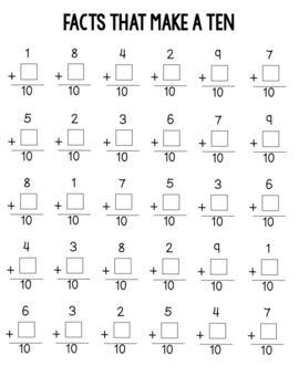 worksheets for grade 1 doubles math Math Facts, Timed Doubles, Mental Make Tests a for Ten