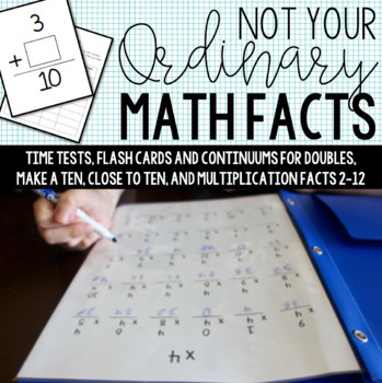 Preview of Timed Tests for Doubles, Make a Ten Facts, Mental Math, and Multiplication