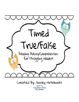 Preview of Timed True/False Phrases for Fluency - Phonics for Older Students