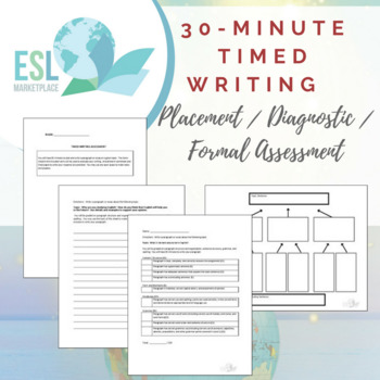 Preview of Timed Writing Placement / Diagnostic / Formal Assessment (Fillable PDF)