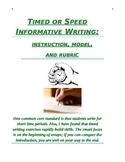 Timed or Speed Writing: Informative or Expository